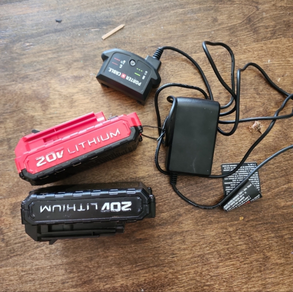 20V Lithium Battery Set - Red and Black